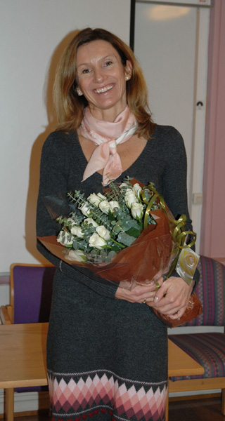 Anne Simonsen at the ceremony Nov 22nd